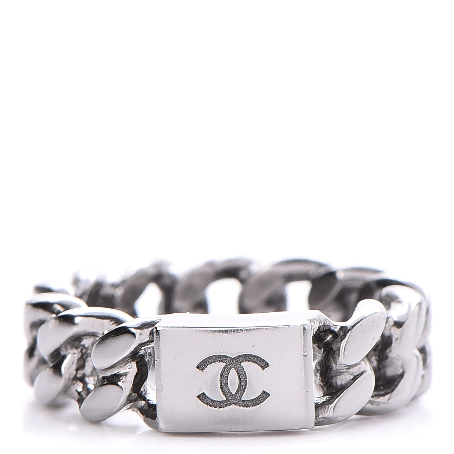 Chanel Ruthenium Chain CC Ring 6 1 of 5