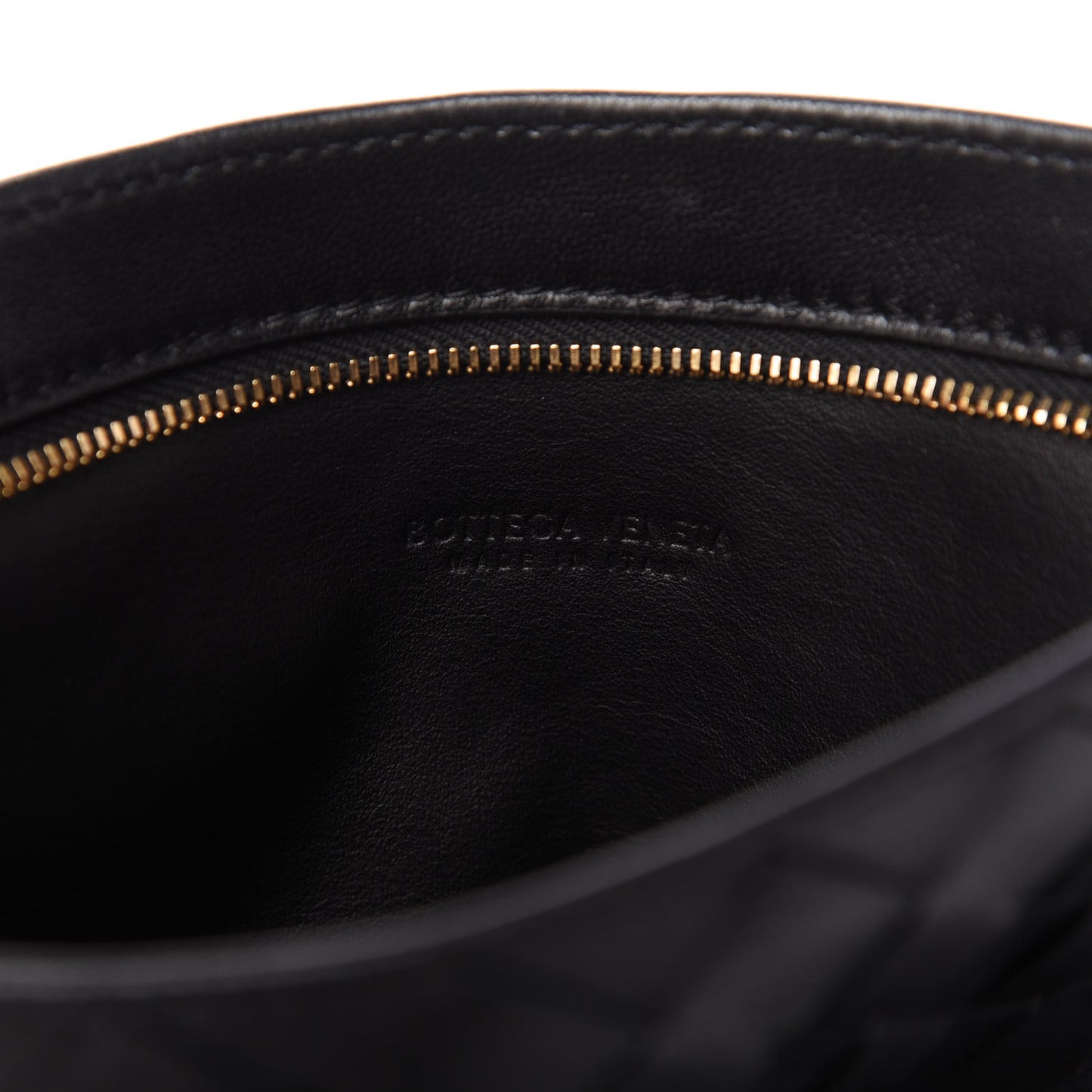 Nappa Intrecciato Mini BV Twist Black