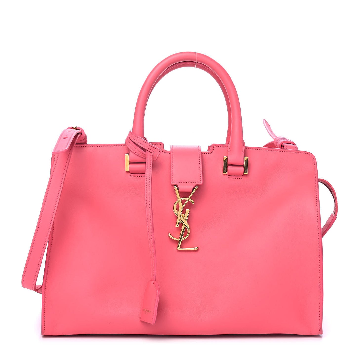 Calfskin Small Monogram Cabas Coral