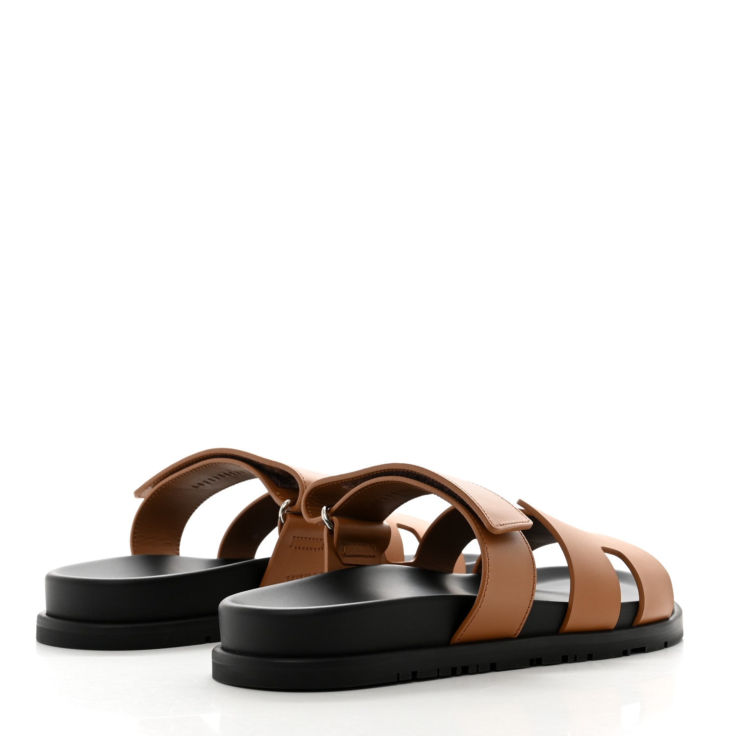 Hermes Calfskin Womens Chypre Sandals 39 Natural 4 of 9