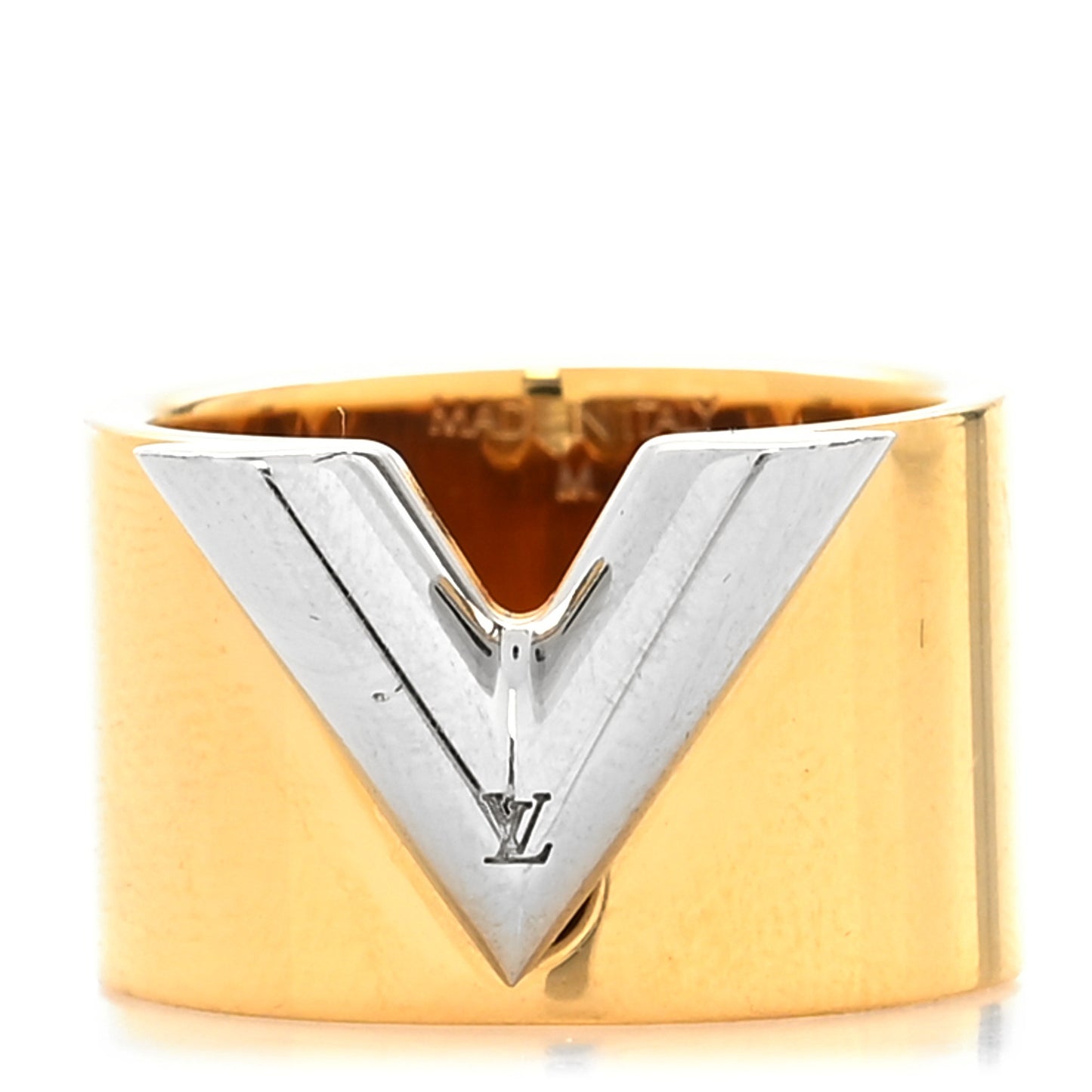 Brass Essential V Ring M Gold Silver