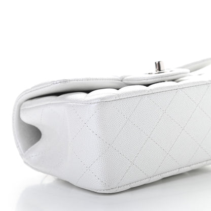 Chanel Iridescent Caviar Quilted Mini Top Handle Rectangular Flap White 9 of 11