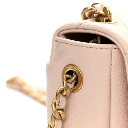 Chanel Caviar Quilted Medium Fashion Therapy Flap Beige 14 of 17