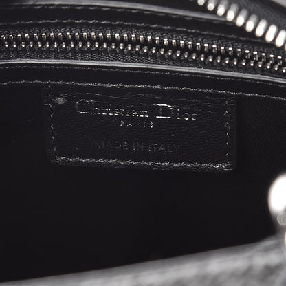 Christian Dior Wool Sequin Embellished Medium Lady Dior Black 7 of 10