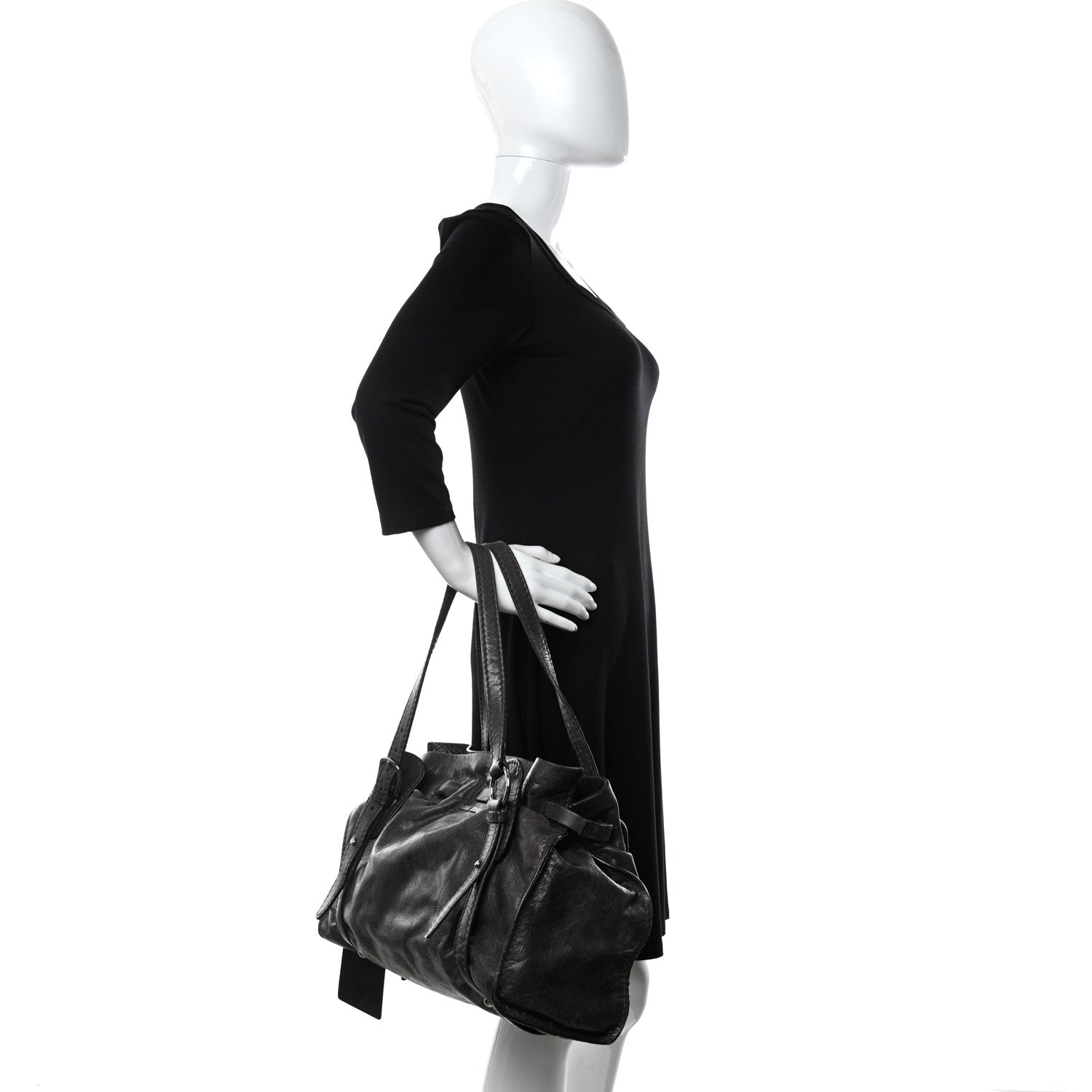 Miu Miu Vitello Vintage Tote Begonia 2 of 13