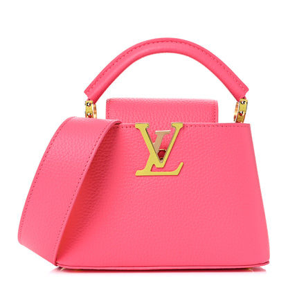 Louis Vuitton Taurillon Capucines Mini Dragon Fruit Pink Cedrat 1 of 8