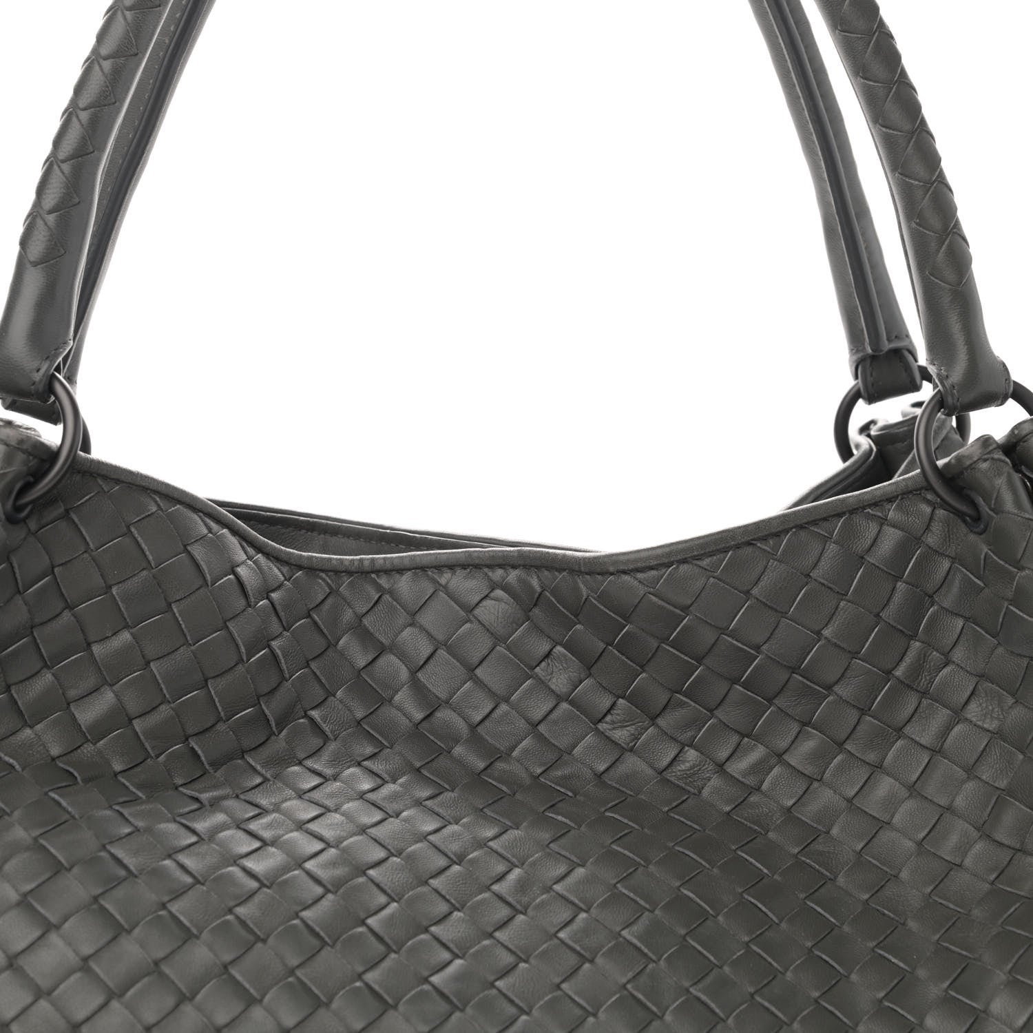 Bottega Veneta Nappa Intrecciato Parachute Bag Grey 8 of 11