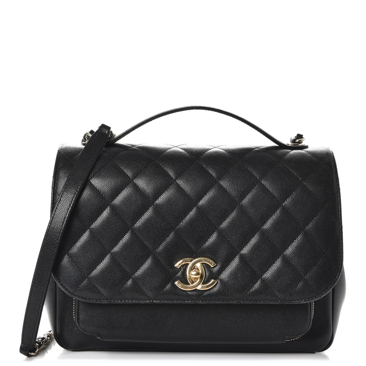 Chanel Caviar Quilted Large Business Affinity Flap Black 1 of 13