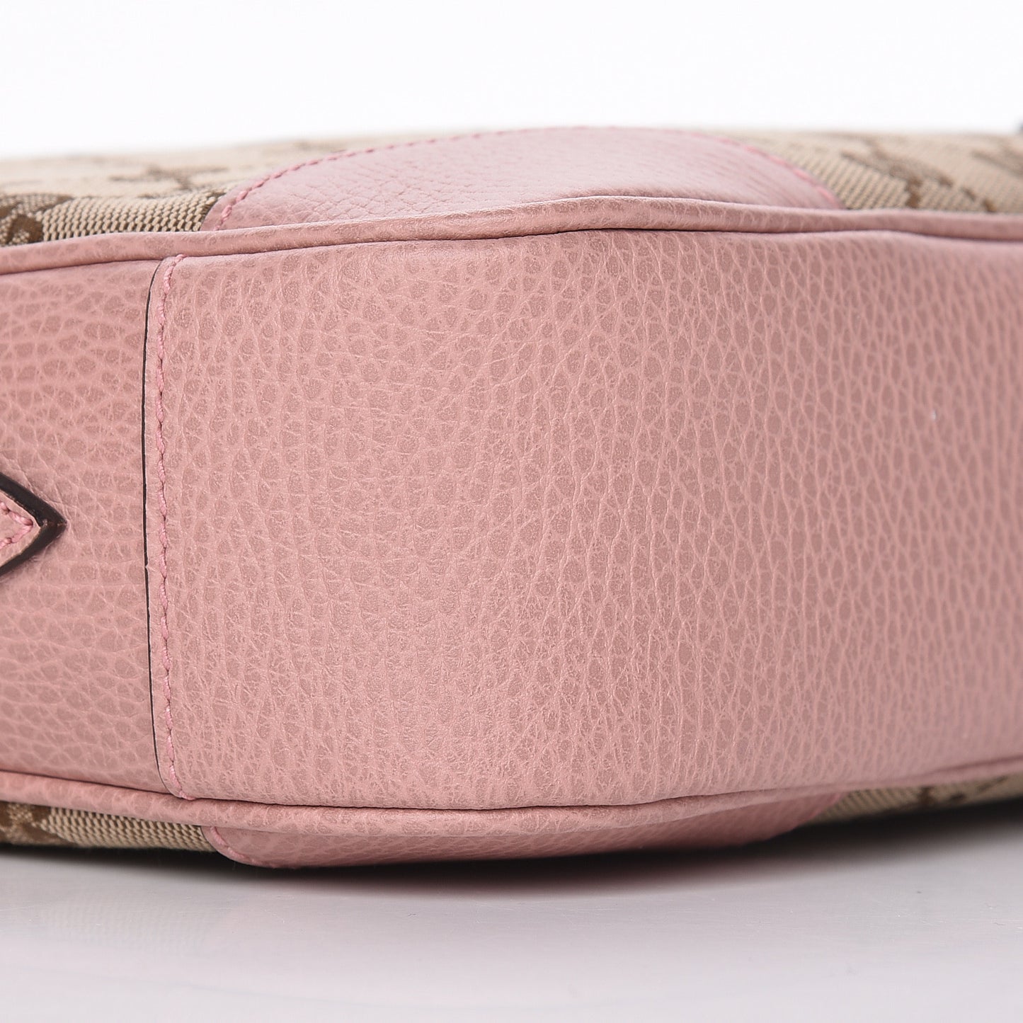 Monogram Mini Bree Messenger Bag Beige Soft Pink