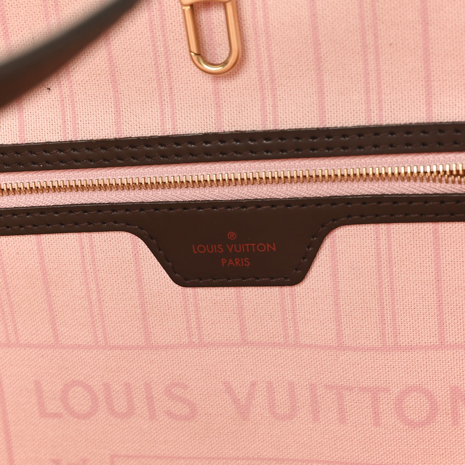 Louis Vuitton Damier Ebene Neo Neverfull MM Rose Ballerine 6 of 12