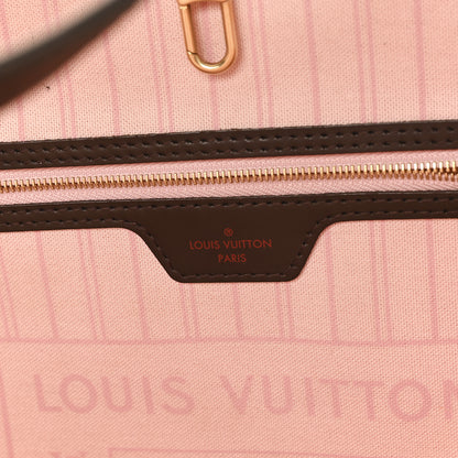 Louis Vuitton Damier Ebene Neo Neverfull MM Rose Ballerine 6 of 12