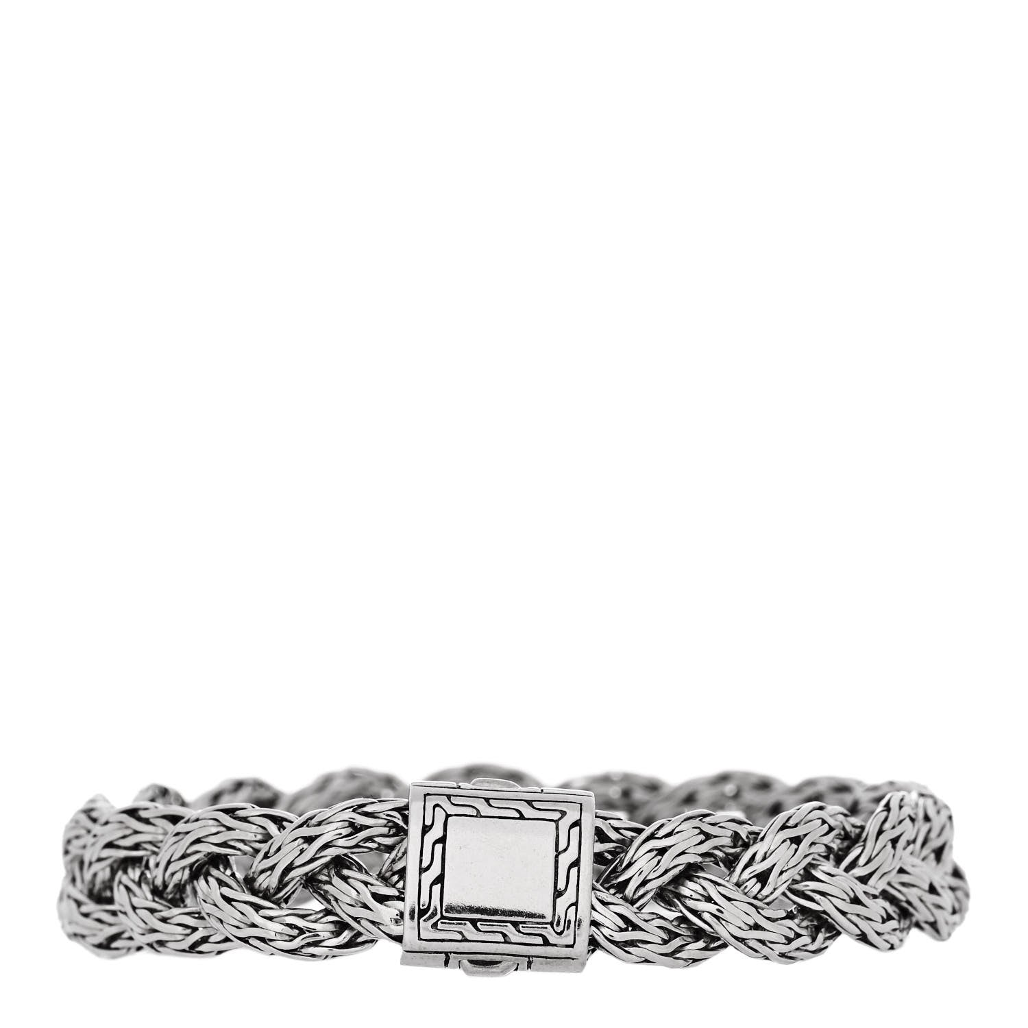 John Hardy Sterling Silver Medium Braided Classic Chain Bracelet 2 of 3