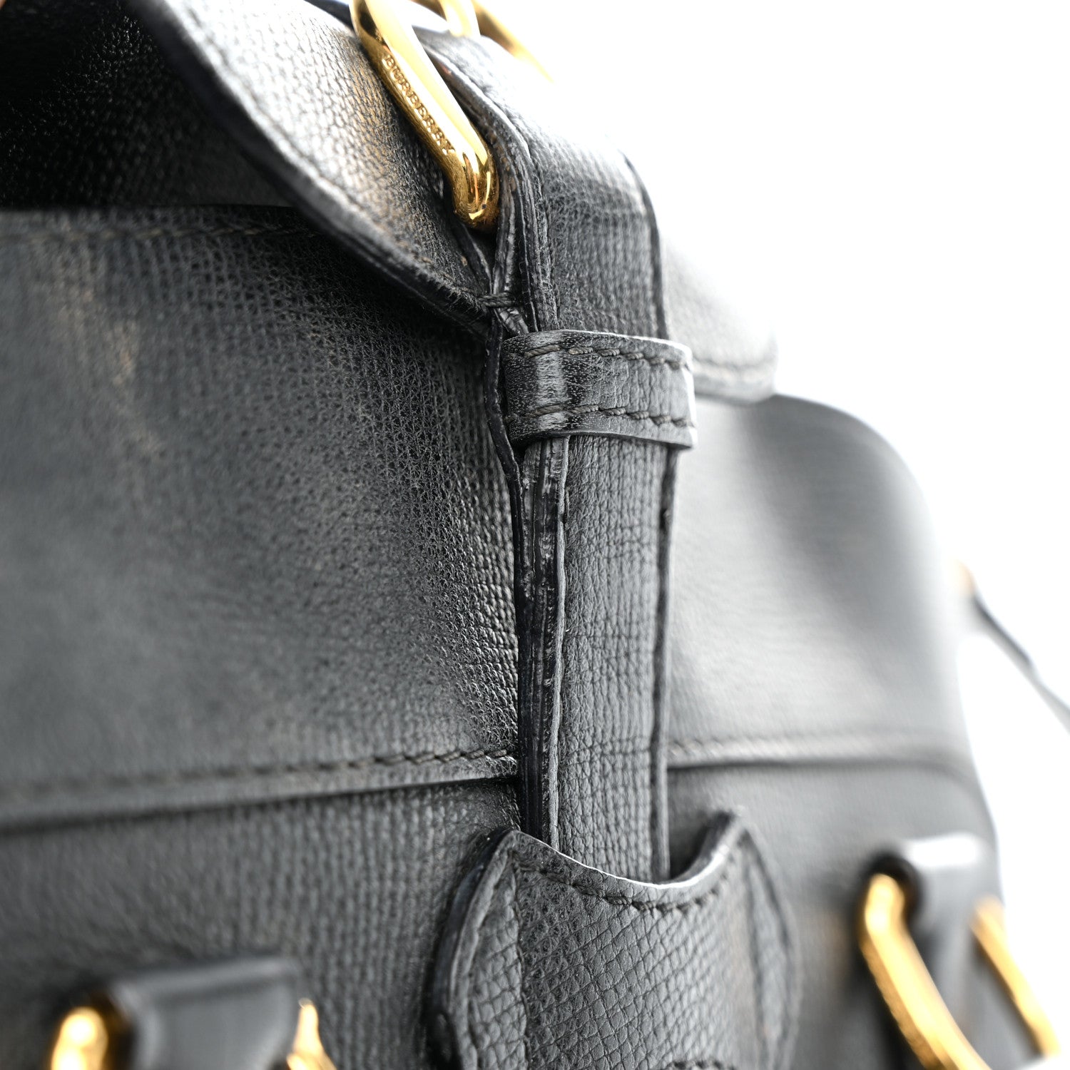 Burberry Derby Calfskin Medium Milverton Satchel Black 15 of 15