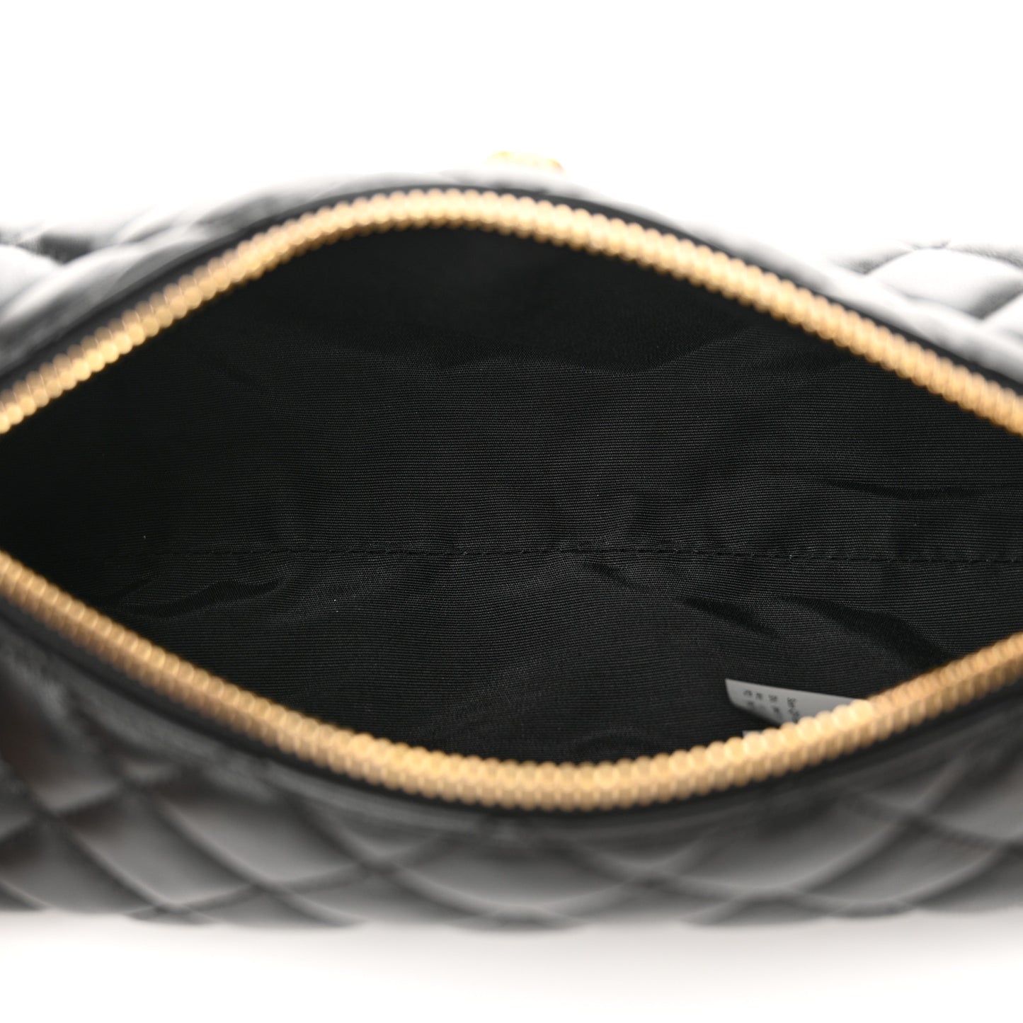 Nappa Quilted Medusa Shoulder Bag Black