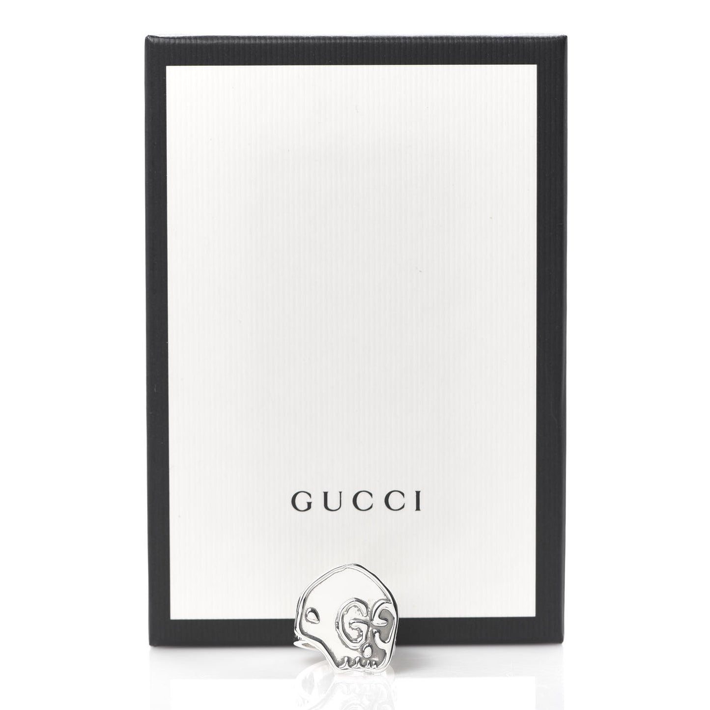 Sterling Silver GucciGhost Hamlet Skull Ring 60 9