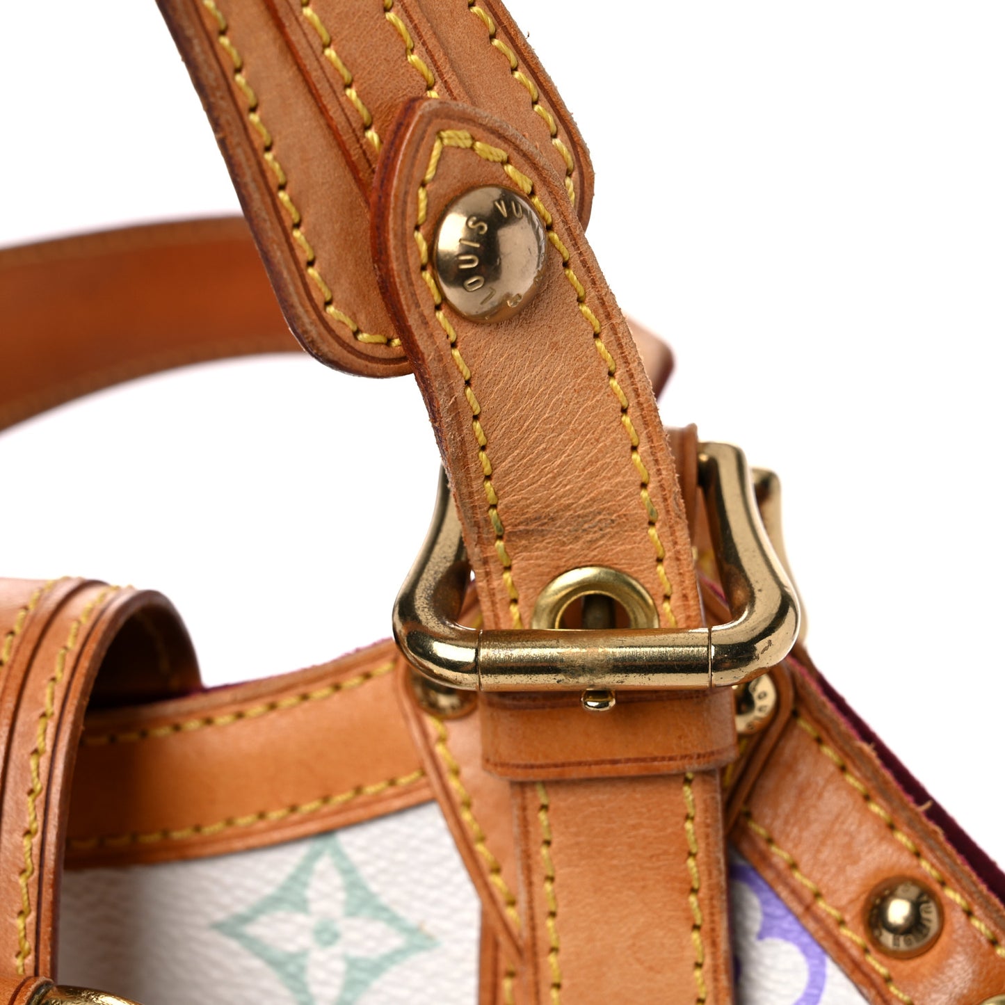 Monogram Multicolor Theda GM White