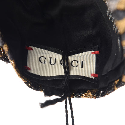 Gucci Metallic Leonte Turban L 58 Black Gold 5 of 6