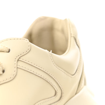Gucci Calfskin Logo Womens Rhyton Sneakers 39.5 Ivory 10 of 11