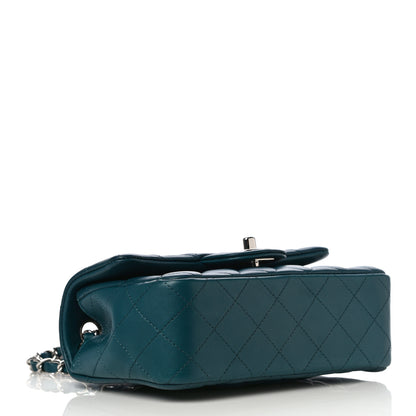 Chanel Lambskin Quilted Mini Rectangular Flap Dark Blue 4 of 11