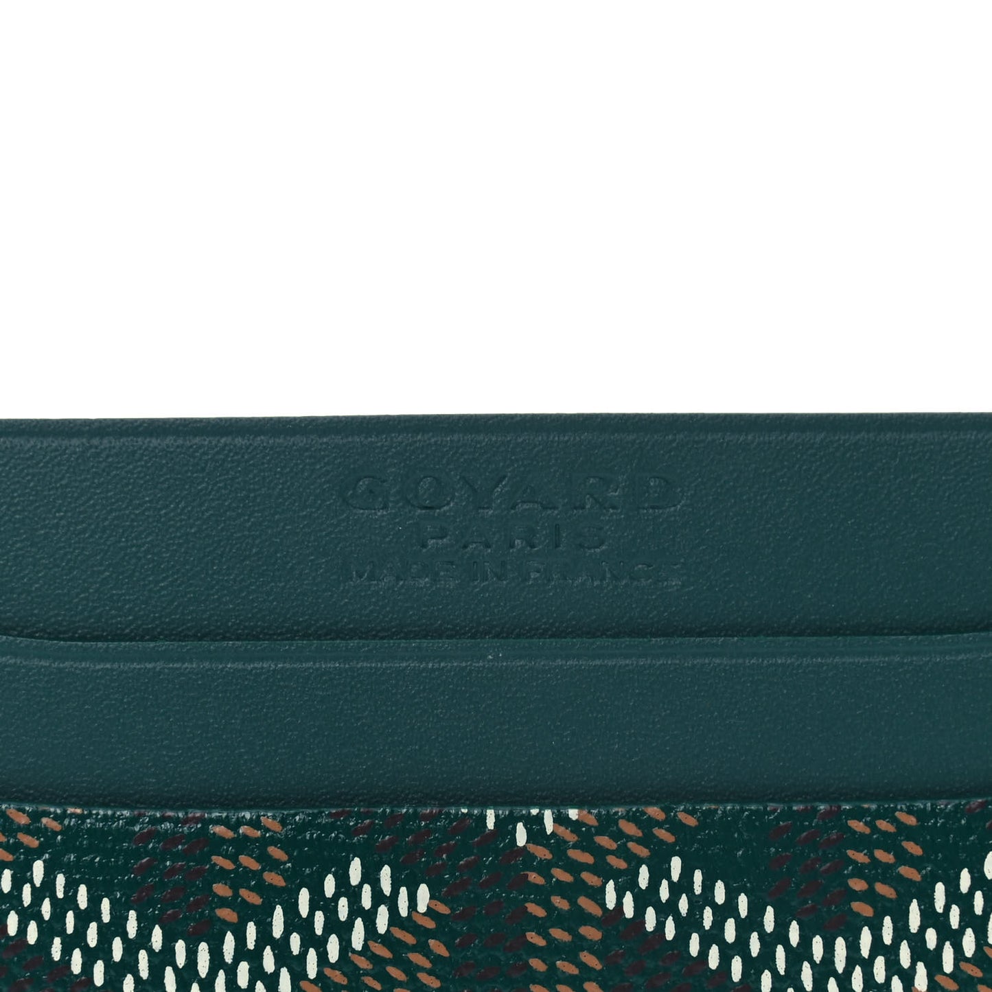 Goyardine Saint Sulpice Card Holder Green