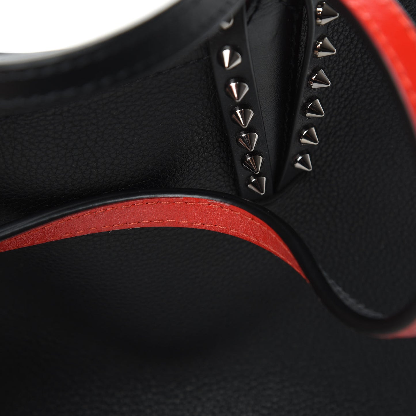 Calfskin Spikes Small East West Cabata Tote Black