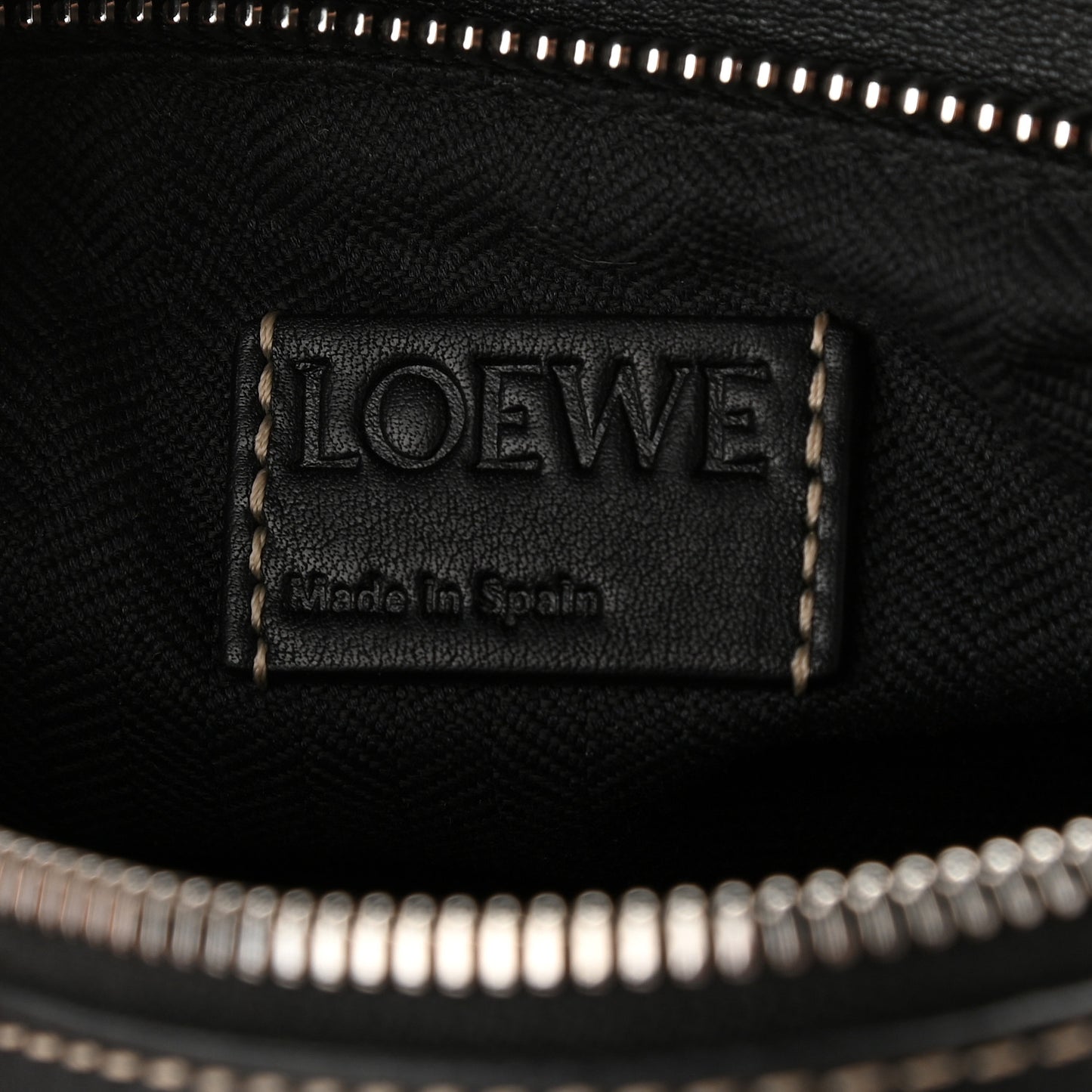 Calfskin Small Puzzle Bag Black Taupe
