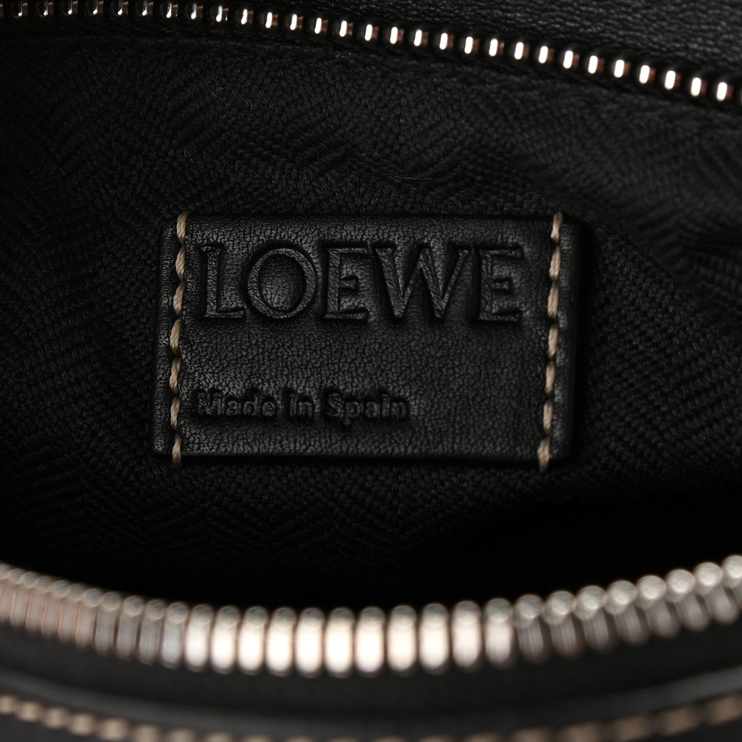 Loewe Calfskin Small Puzzle Bag Black Taupe 8 of 9