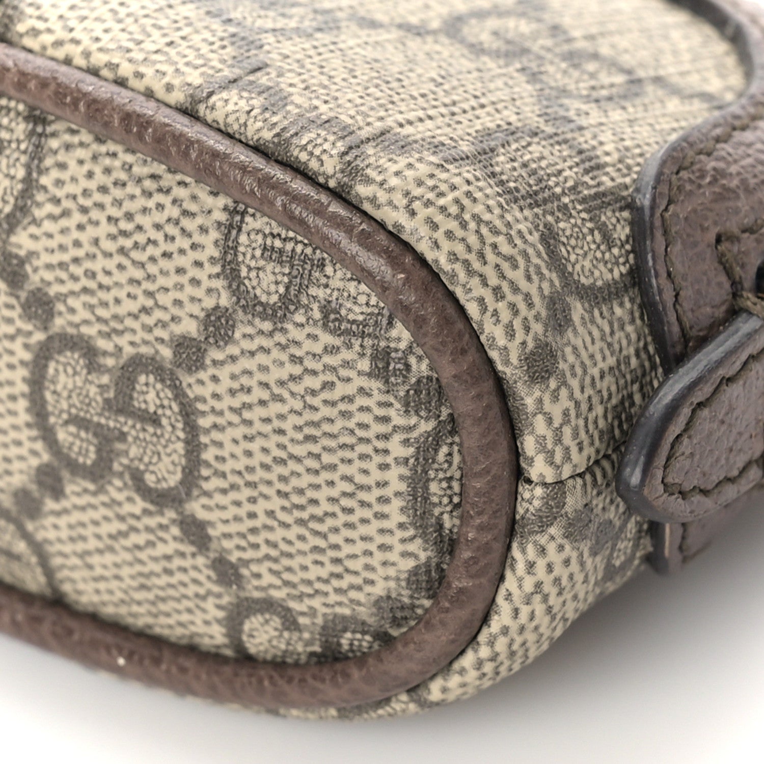 Gucci GG Supreme Monogram Web Ophidia Dome Key Pouch Beige New Acero 10 of 10