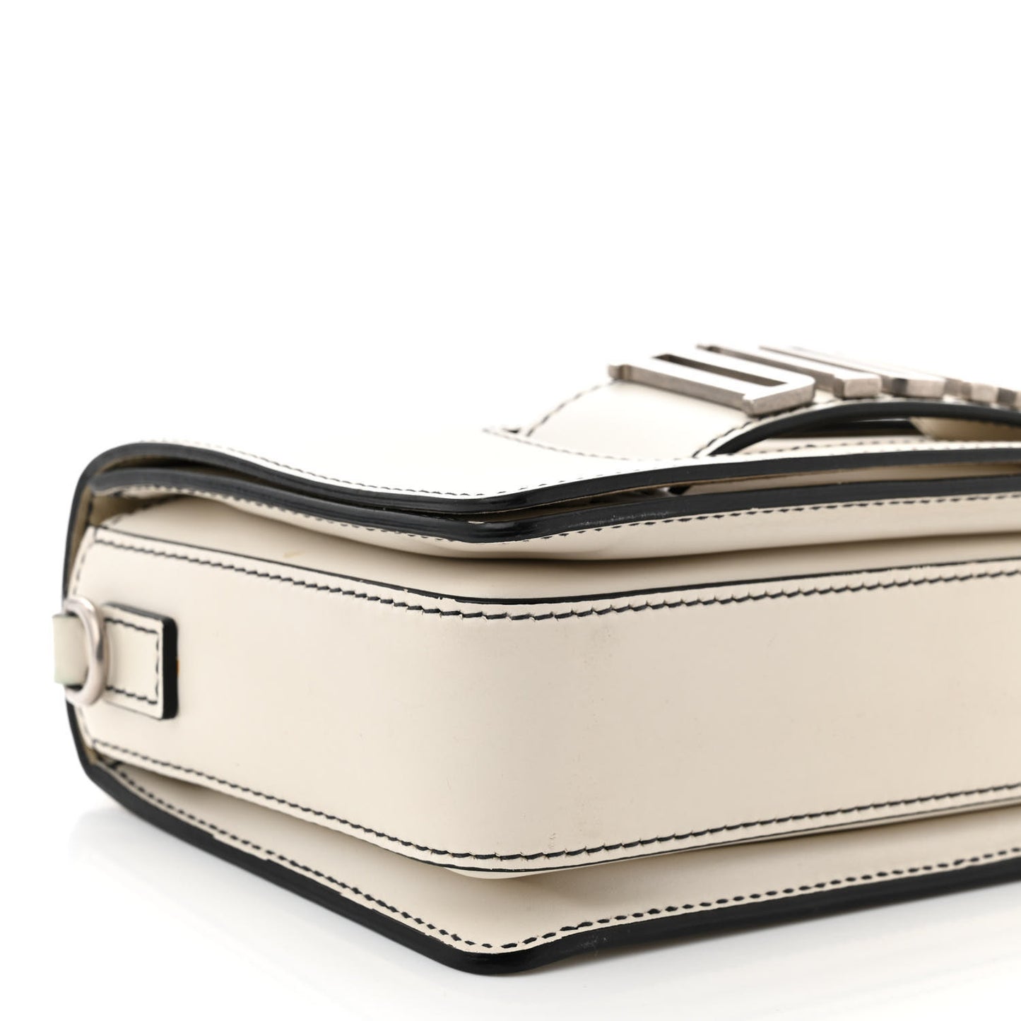Smooth Calfskin Dio(r)evolution Flap Bag Off White