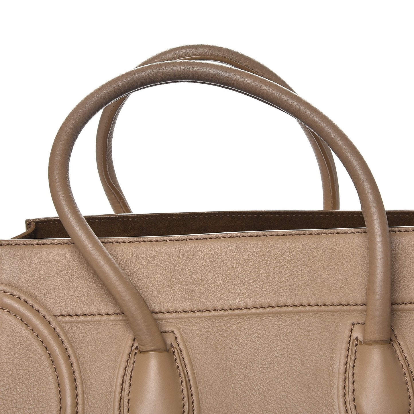 Supple Calfskin Medium Phantom Luggage Taupe
