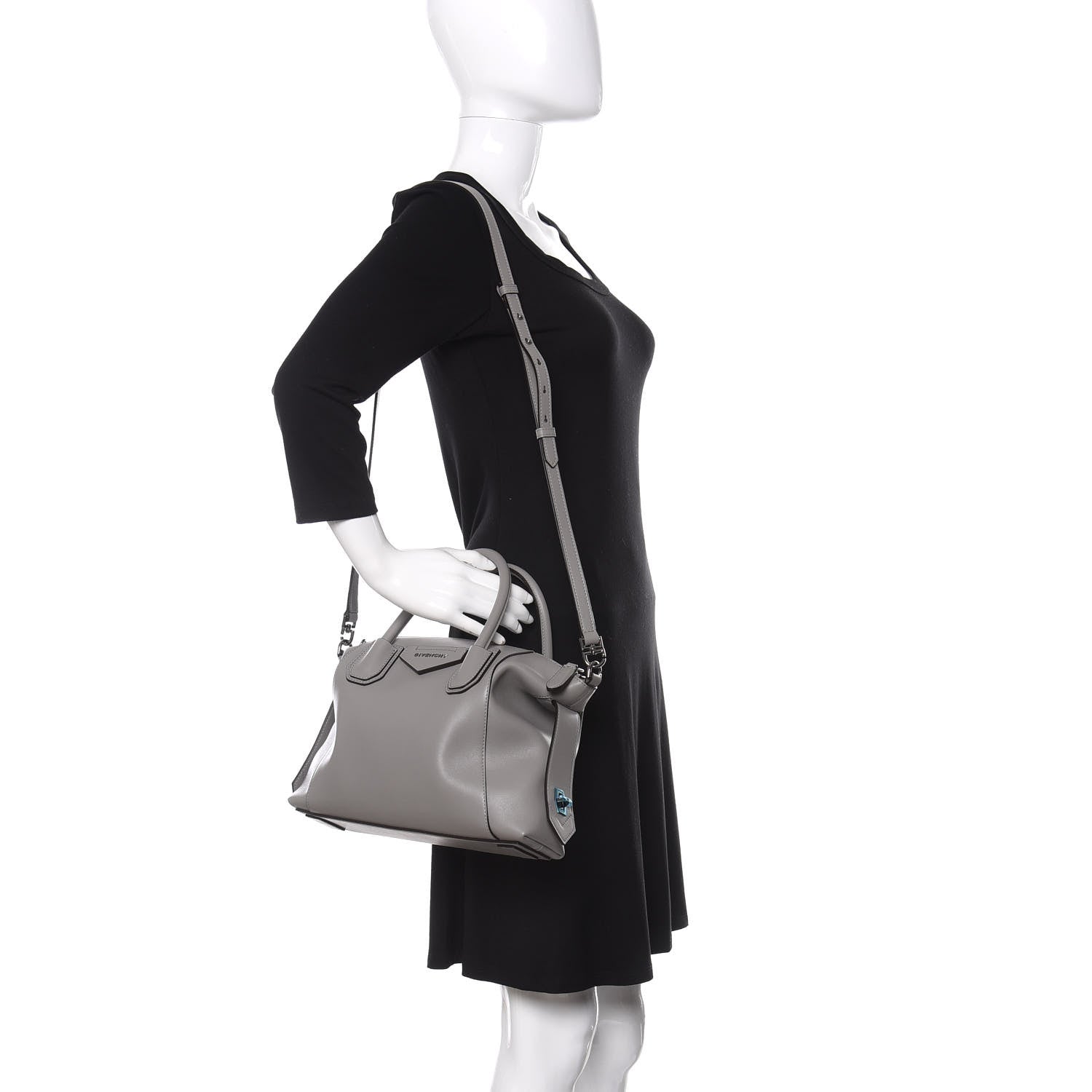 Givenchy Calfskin Small Soft Antigona Pearl Grey 2 of 9