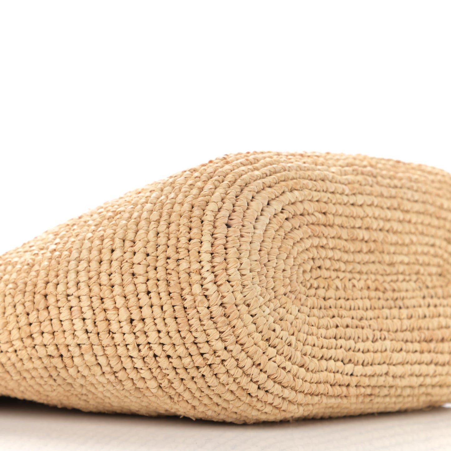 Calfskin Raffia Paulas Ibiza Pochette Bag Natural Tan