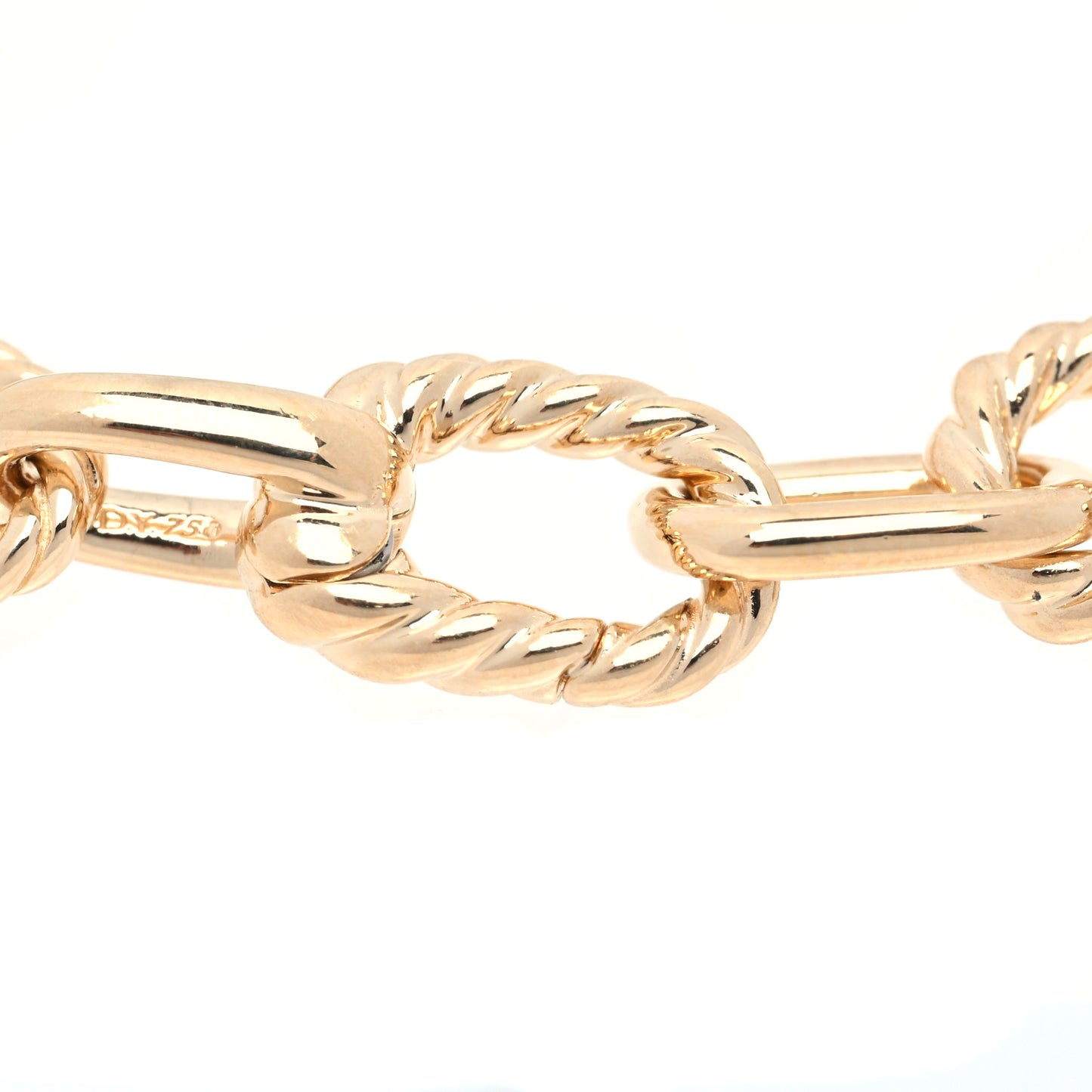 18K Yellow Gold 6mm Madison Classic Chain Bracelet
