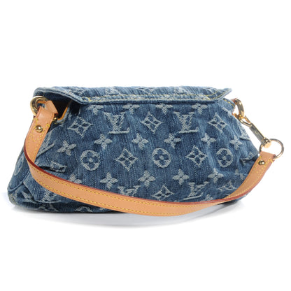 Louis Vuitton Monogram Denim Mini Pleaty Blue 3 of 7