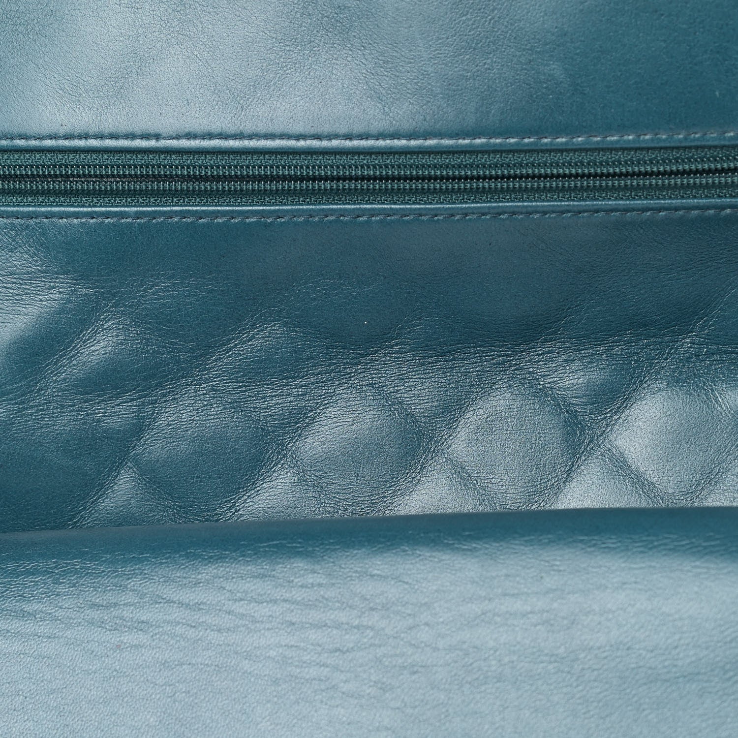 Chanel Lambskin Quilted Medium Double Flap Dark Green 14 of 15