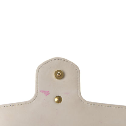 Gucci Calfskin Matelasse Super Mini GG Marmont Shoulder Bag White 13 of 17