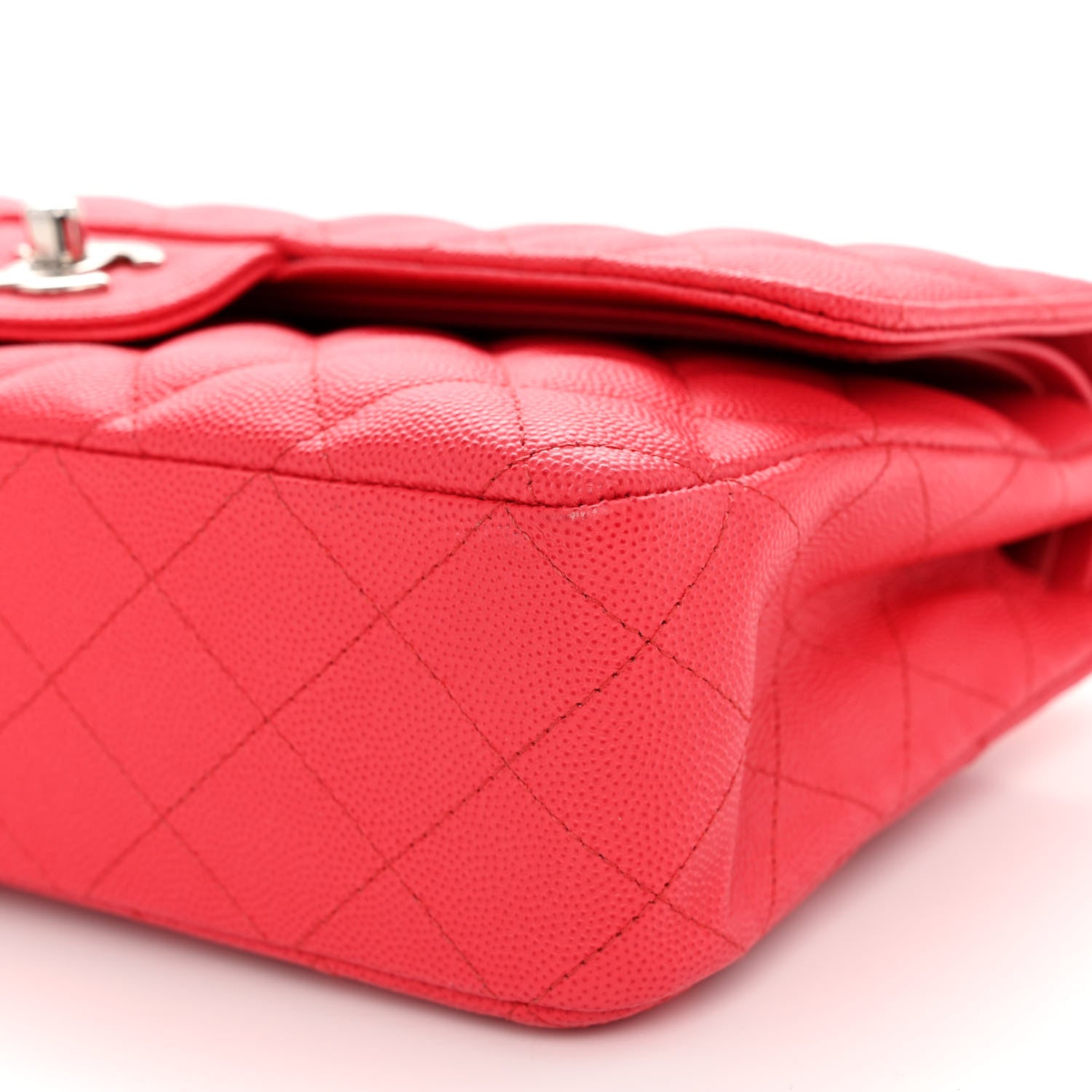 Chanel Caviar Quilted Medium Double Flap Red 10 of 10