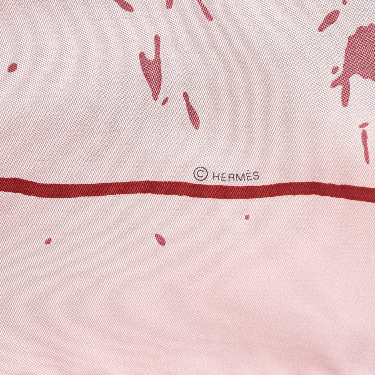 Hermes Silk Cheval Surprise Remix Scarf 90 Rose Pale Viex Rose Framboise 6 of 7