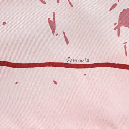 Hermes Silk Cheval Surprise Remix Scarf 90 Rose Pale Viex Rose Framboise 6 of 7