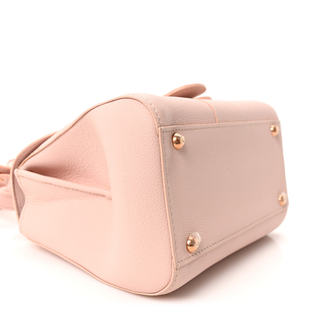 Delvaux Grained Rodeo Calfskin Mini Brillant Satchel Nude 10 of 11