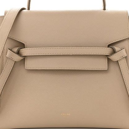 Celine Grained Calfskin Micro Belt Bag Beige 8 of 11