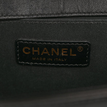 Chanel Lambskin Quilted Medium Boy Flap Black 6 of 13