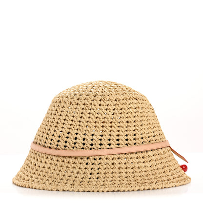 Louis Vuitton LV X TM Raffia Cerise Charms Woven Hat S Natural 5 of 8
