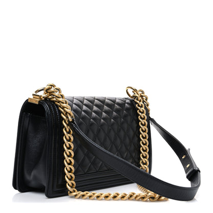 Chanel Caviar Quilted Medium Boy Flap Black 3 of 10