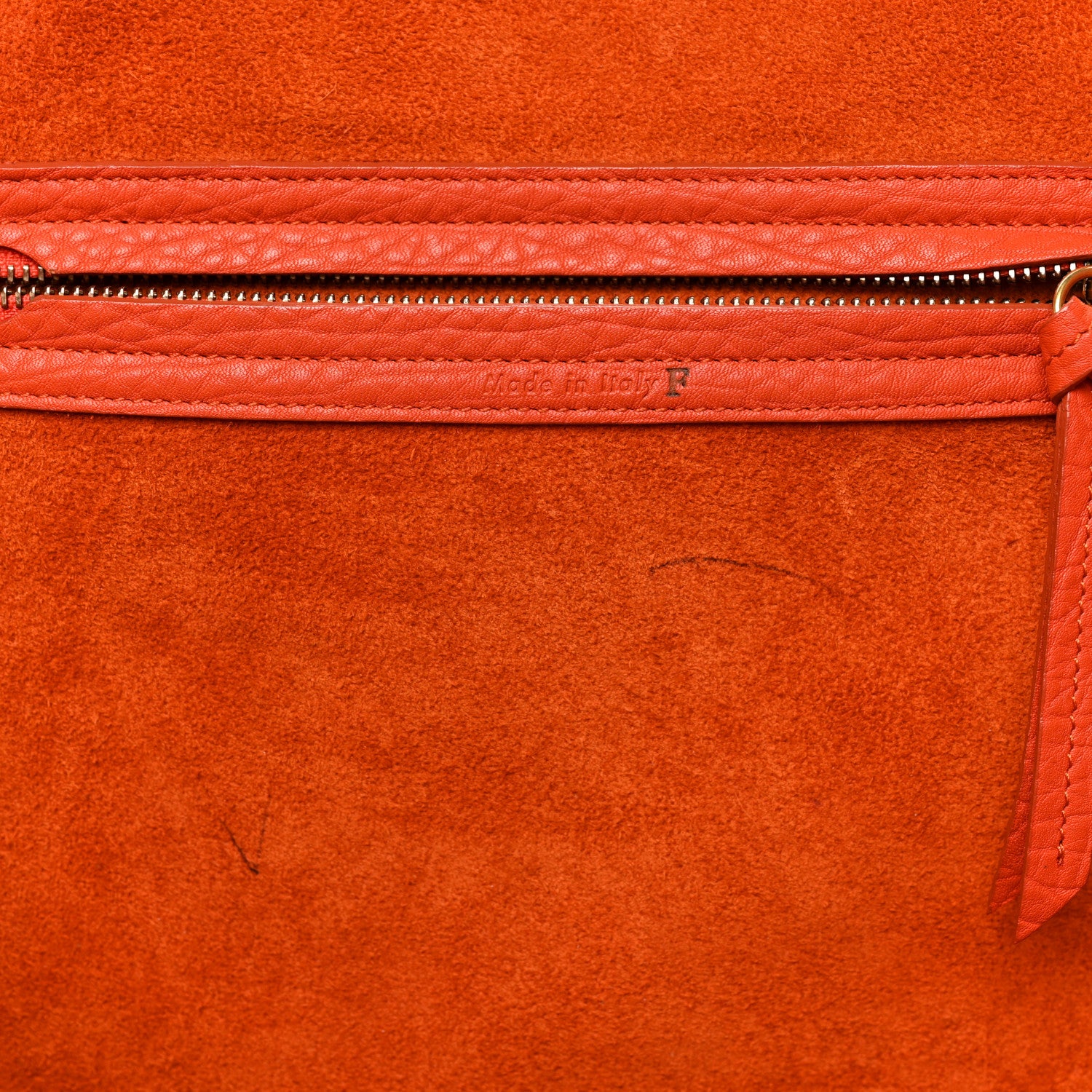 Celine Bullhide Calfskin Medium Phantom Luggage Burnt Orange 7 of 14