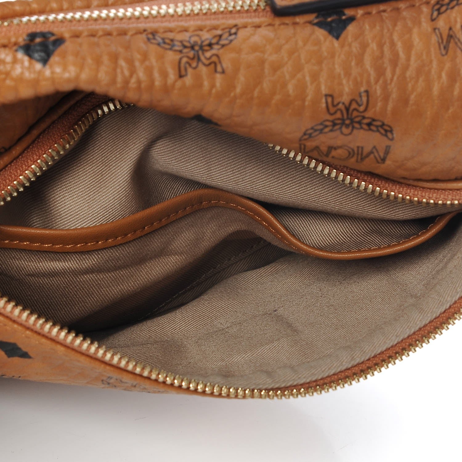 MCM Visetos Stark Belt Bag Cognac 8 of 14