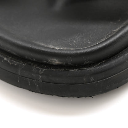 Hermes Suede Goatskin Womens Chypre Sandals 39 Brun Fume Black 10 of 11