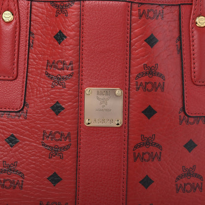 MCM Visetos Medium Liz Reversible Shopper Tote Ruby Red 8 of 20