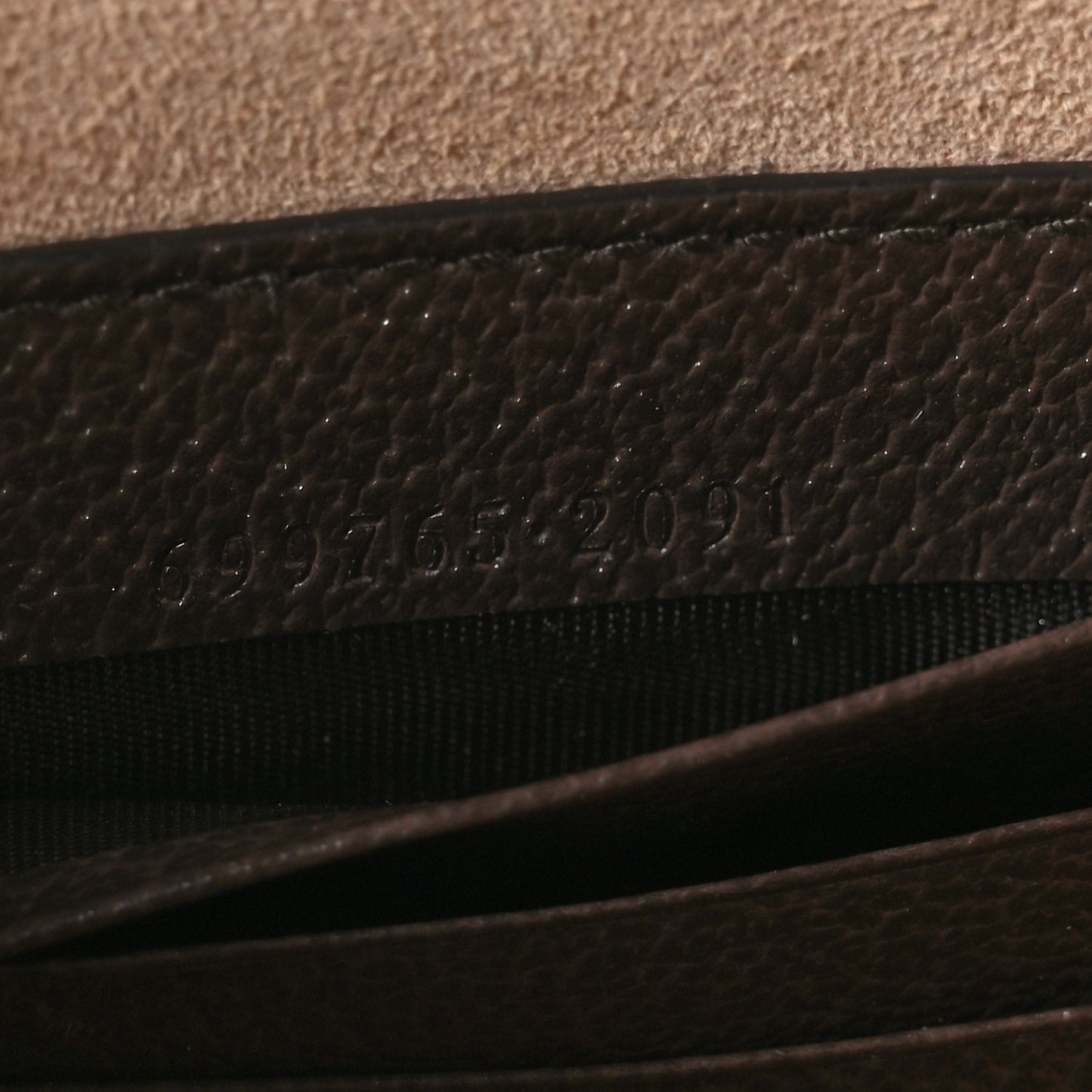GG Supreme Monogram Textured Dollar Calfskin Web Ophidia Belt Bag 110 44 Beige Ebony New Acero