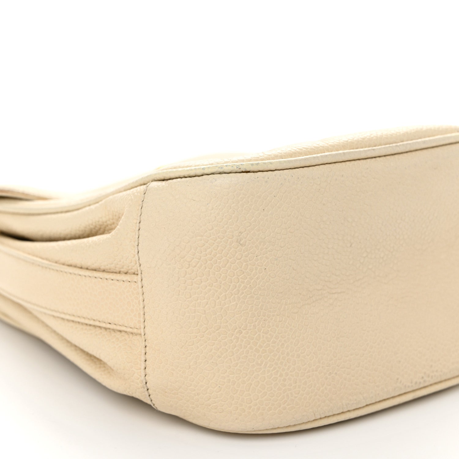 Chanel Caviar Vertical Chain Crossbody Ivory 9 of 13